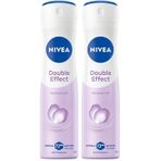 NIVEA Kadın Sprey Deodorant Double Effect 150ml, 72 Saat Anti-perspirant Koruma, Alkolsüz, Pürüzsüz Cilt, Doğal Avokado Özleri (2 paketi)