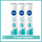 NIVEA Kadın Sprey Deodorant Dry Fresh 150 ml,72 Saat Anti-perspirant Koruma ve Ekstra Kuruluk