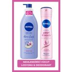 Nivea Kadın Sprey Deodorant Pearl&Beauty 150ml, Kiraz Çiçeği Nemlendirici Vücut Losyonu 400ml