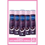 NIVEA Kadın Sprey Deodorant Pearl&Beauty Fine Fragrance 150ml, 72 Saat Ter Koruması, Alkolsüz, X5 Adet