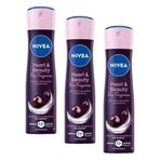 NIVEA Kadın Sprey Deodorant Pearl&Beauty Fine Fragrance,48 Saat Anti-perspirant Koruma 150ml (3 paketi)
