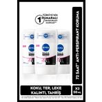 NIVEA Kadın Stick Deodorant Black&White Clear 50ml, 72 Saat Anti-Perspirant Koruma, Avantajlı Set,X3 Adet