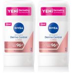 NIVEA Kadın Stick Deodorant Derma Control Clinical 50 ml, C Vitamini ile Koltuk Altı Kararma Karşıtı, 96 Saat Anti-perspirant Koruma (2 paketi)