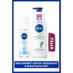 Nivea Kişisel Bakım Seti Nemlendirici Vücut Losyonu ve Dudak Bakımı 400 ml Kadınlar İçin