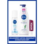 NIVEA Kişisel Bakım Seti,Vücut Losyonu,Dudak Bakım,Pump Sprey Deodorant