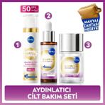 Nivea Leke Karşıtı Aydınlatıcı Cilt Bakım Seti 3 Adet: Yüz Kremi, Serum, Tonik ve Çanta Hediye