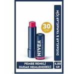 Nivea Lip Care Nivea Renkli Pembe 4.8 G SPF30 E Vitamini Dudak ve Yanaklar İçin Dudak Bakım Kremi