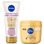 NIVEA Luminous630 Leke İz Karşıtı Vücut Kremi 200ml ve Cocoa Butter Nemlendirici Krem 400ml, Çatlak Karşıtı, Güneş Lekesi, Kuru Cilt, El ve Vücut Bakım