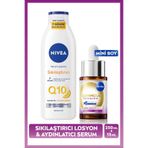 Nivea LUMINOUS630 Skin Glow Anında Aydınlatıcı Serum 15ML ve Q10 Sıkılaştırıcı Vücut Losyonu 250ML
