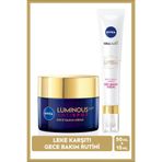 NIVEA Luminous630 Thiamidol Etkili Leke Karşıtı Gece Kremi 50ml,spf50 Ve Koyu Halka Karşıtı Göz Kremi 15ml