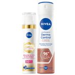 NIVEA Luminous630 Thiamidol Etkili Leke Karşıtı Gündüz Yüz Bakım Kremi 40ml ve Sprey Deodorant Derma Control Clinical 150ml