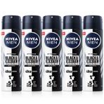 Nivea Men Black and White Invisible 5x150ml Erkek Sprey Deodorant