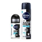 Nivea Men Black White Invisible Fresh 150 ml ve Black White Invisible Fresh 50 ml Erkek Sprey Deodorant