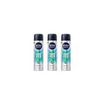 Nivea Men Cool Kick Fresh 48H Kaktus Suyu Anti-Perspirant Erkek Deodorant X 3 Adet