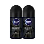 Nivea Men Deep Dimension 2x50 ml Erkek Roll-On Deodorant
