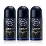 Nivea Men Deep Dimension 3x50 ml Deodorant Roll-On