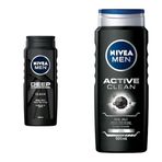 Nivea Men Deep Dimension 500 ml Duş Jeli ve Active Clean 500 ml Duş Jeli