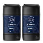 Nivea Men Deep Dimension Aktif Karbon 2x50 ml Erkek Stick Deodorant