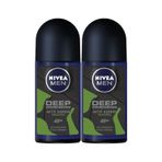 Nivea Men Deep Dimension Amazonia 2x50 ml Erkek Roll-On Deodorant