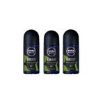 NIVEA Men Deep Dimension Amazonia Roll-on Deodorant 50 ml Erkek 3 Adet P09755