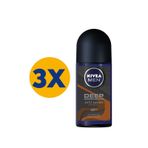Nivea Men Deep Dimension Espresso 3x50 ml Erkek Roll-On Deodorant