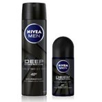 Nivea Men Deep Dimension Kuru&Temiz Cilt Hissi Erkek Sprey Deodorant 150 ML + Roll-On 50 ML