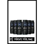 Nivea Men Deep Dimension Odunsu Aromalı Arındırıcı Tüm Ciltler İçin Duş Jeli 6 x 500 ml