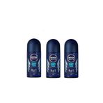 NIVEA Men Deo Roll-on Erkek Deodorant Dry Fresh 50 ml, 3 Adet