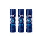 NIVEA Men Deodorant Fresh Active 3 X 150 Ml P09750