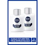 NIVEA MEN Erkek Hassas Cilt Tıraş Sonrası Balsam 100ml, Alkolsüz, Tahriş ve Kızarıklık Karşıtı, X2 Adet