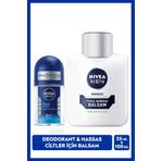 NIVEA MEN Erkek Hassas Ciltler İçin Tıraş Sonrası Balsam 100ml ve Mini Roll-on Deodorant Fresh Active25ml