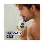 Nıvea Men Erkek Hassas Tıraş Köpüğü 200ML ve Tıraş Sonrası Balsam Hassas 100 Ml, Hassas Ciltlere Özel Hızlı Koruma, Yanma Karşıtı, Alkolsüz Formül - standart