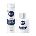 NIVEA MEN Erkek Hassas Tıraş Köpüğü 200ml ve Tıraş Sonrası Balsam Hassas 100 ml, Hassas Ciltlere Özel Hızlı Koruma, Yanma Karşıtı, Alkolsüz Formül