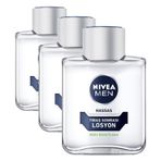 NIVEA MEN Erkek Hassas Tıraş Sonrası Losyon 100 ml,Nemlendirici, Hassas Ciltlere Özel,Alkolsüz Formül, Hızlı Emilir (3 paketi)