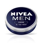 NIVEA MEN Erkek Nemlendirici Bakım Kremi 30 ml, El, Yüz ve Vücut Nemlendirici Krem, Hızlı Emilir, Yapışkan His Bırakmaz, E Vitamini