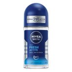 NIVEA MEN Erkek Roll on Deodorant 50 ml,Terlemeye Karşı 72 Saat Koruma,Okyanus Özleri Kokusu,Uzun Süren Ferahlık,Yapışkan His Bırakmaz,Etil Alkol İçermez