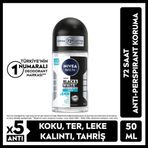 Nivea Men Erkek Roll-On Deodorant Black & White Invisible Fresh 50 ml