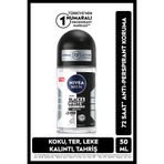 NIVEA MEN Erkek Roll On Deodorant Black & White Invisible Original 72 Saat Anti-Perspirant Koruma (50 ml)