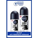 NIVEA MEN Erkek Roll-on Deodorant Black&White 50ml ve Mini Roll-on Black&White 25ml