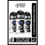 NIVEA MEN Erkek Roll-on Deodorant Black&white Original 50ml, 72 Saat Koruma, X3 Adet