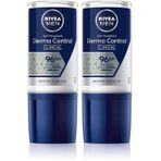 NIVEA MEN Erkek Roll on Deodorant Derma Control Clinical 50 ml,96 saat üstün koruma,Anti-perspirant,C Vitamini,Ekstra Kuruluk (2 paketi)