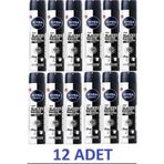 NIVEA Men Erkek Sprey Deodorant Black White Invısıble Original 200 ml X 12
