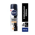 Nıvea Men Erkek Sprey Deodorant Black&White Invisible Güçlü Etki 150Ml, 72 Saat Anti-Perspirant, X3