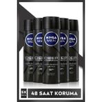 Nivea Men Erkek Sprey Deodorant Deep Dimension 48 Saat Anti-Perspirant Koruma 150 ml x 5 Adet
