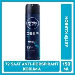 Nıvea Men Erkek Sprey Deodorant Deep Dimension Beat 150 Ml 4 Adet