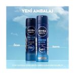 Nıvea Men Erkek Sprey Deodorant Fresh Active 150 Ml,ter Kokusuna Karşı 48 Saat Koruma,okyanus Özleri,uzun Süren Ferahlık,alüminyum Içermeyen Formül - standart