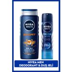 NIVEA MEN Erkek Sprey Deodorant Fresh Active 150ml ve Sport Duş Jeli 500ml, Ter Kokusuna 48 Saat Koruma