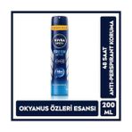 Nıvea Men Erkek Sprey Deodorant Fresh Active 200ML, Ter Kokusuna 48 Saat Etkili, Erkeksi Koku, Ferahlık,ekonomik Boy - standart