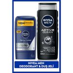 Nivea MEN Erkek Stick Deodorant Derma Control Clinical 50ml ve MEN Active Clean Erkek Duş Jeli 500ml