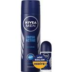 Nivea Men Fresh Active 150 ml Erkek Sprey Deodorant + 25 ml Roll-On